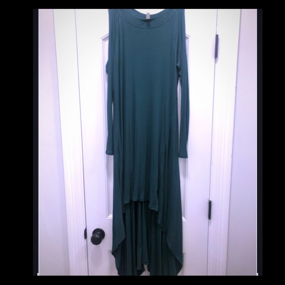 Dresses & Skirts - Teal green high low dress